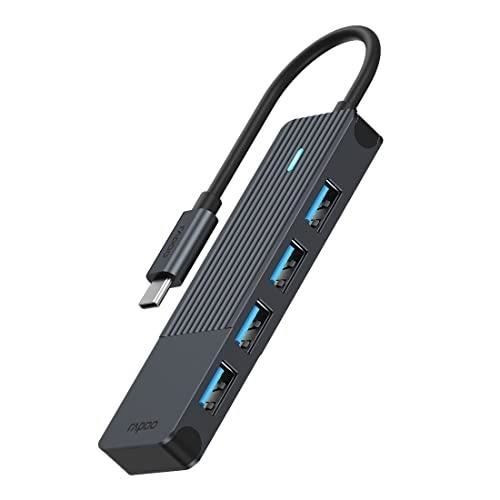 Hub USB-C - RAPOO - Aluminium - 2 Ports - 5 Gb/s - Charge 7,5 W