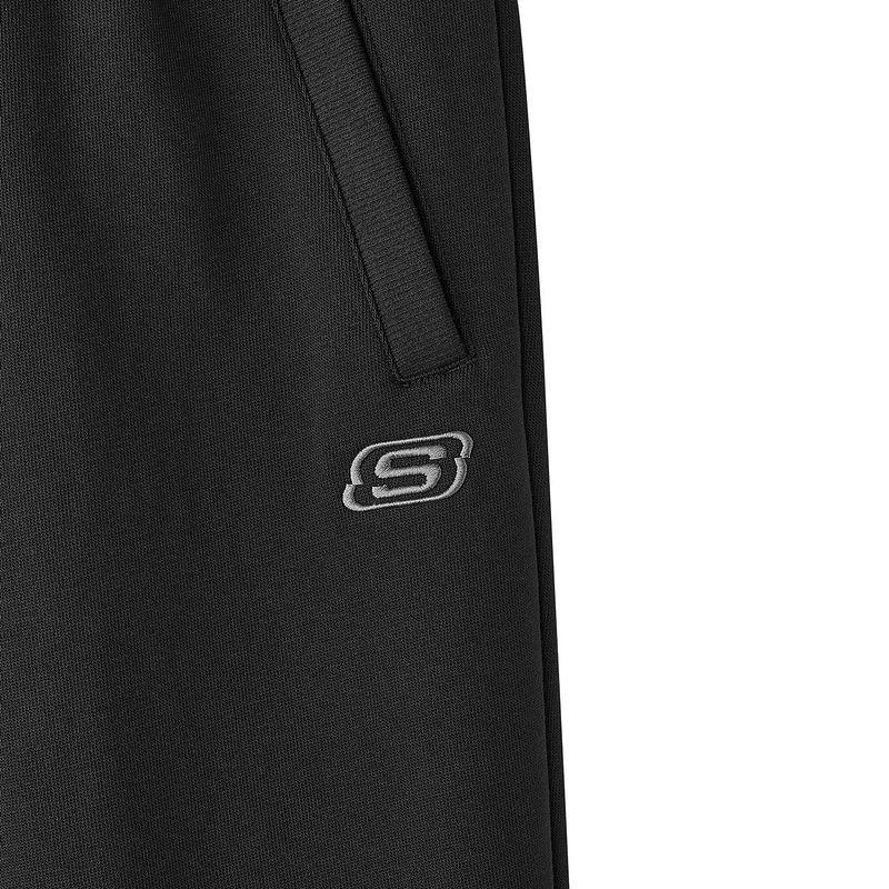 Skechers Warm Cuffed Versatile Loose Comfortable Knitted Sports Pants Men Bottoms Carbon-Black L125M006-0018