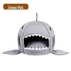 Shark-Shaped Pet Bed for Dogs, Cats, and Hamsters - Enclosed Nest for Small and Medium Pets
