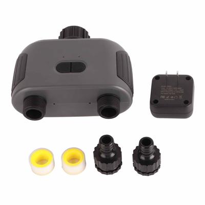 Timer zraszacza WiFi 2-strefowy Automatyczne podlewanie Gwint G3/4 Inteligentny timer wodny Timer nawadniania dla