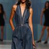 2026 Retro V-Neck Sleeveless Wide-Leg Denim Jumpsuit
