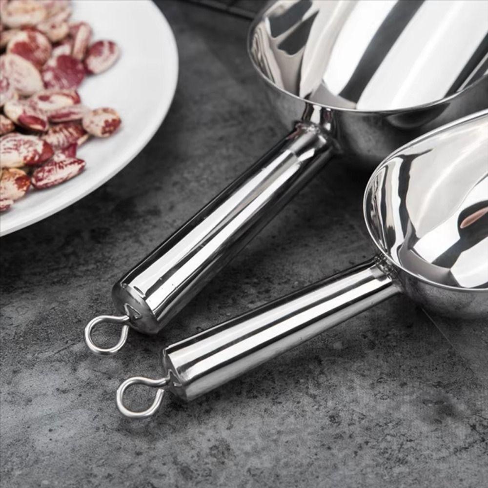 8/9/10/11/12in Candy Ice Scraper Tail Hanging Hole Dry Goods Shovel Kitchen Utensil