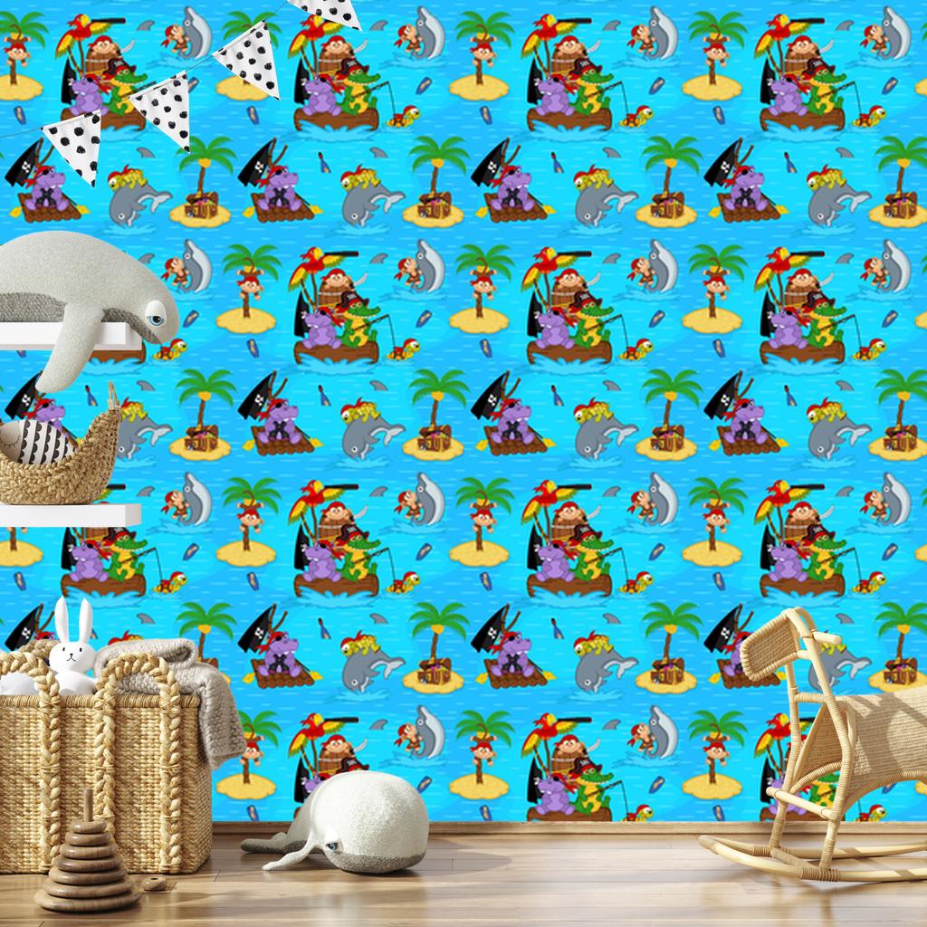 Pirates wallpaper for living room and bedroom 50x1000