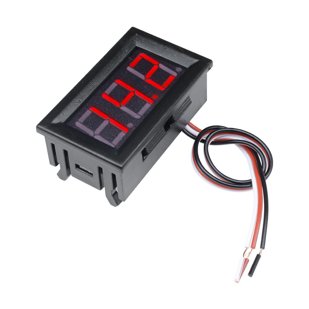 2 3 Wires 0.56 LED Digital Voltmeter Voltage Meter Car Motorcycle Volt Tester Detector DC 12V Capacity Monitor Red Green Blue