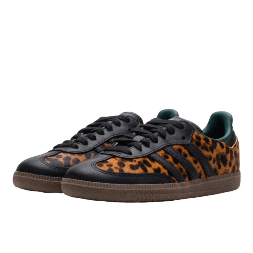 Adidas Samba OG Black Green Leopard