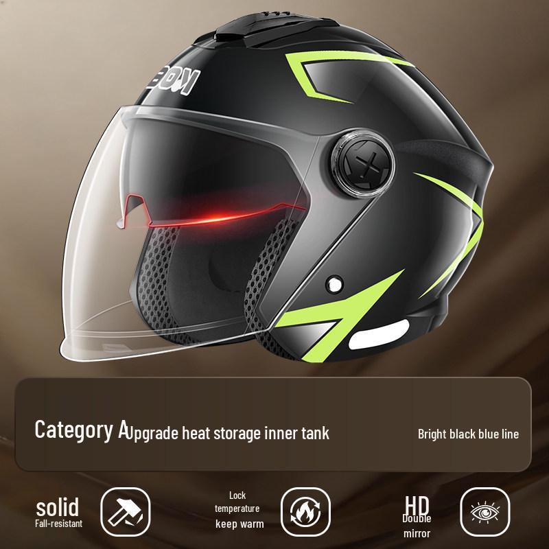 3C Certified All-Season Half Helmet for Electric Scooters, Unisex, Autumn/Winter Warmth, Safety Helmet