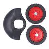Weed Trimmer Support Wheel Grass Cutter Removable Safety Auxiliary Wheels with Guard Lawn Mower Support Wheel
