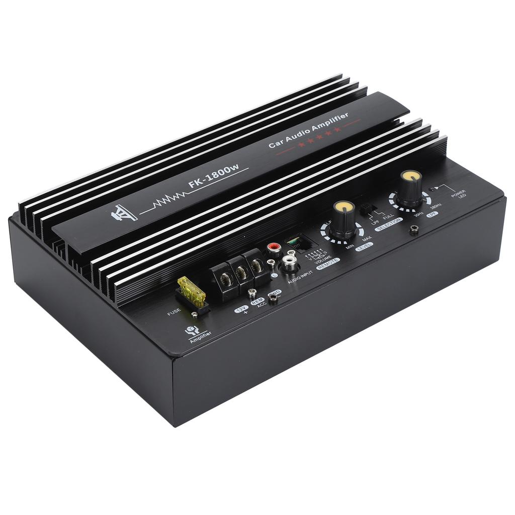 Car High Power Amplifier Amp Board 12V 1800W Quick Heat Dissipation Car Bass Subwoofer Amplifier Board for 8‑12 Inch