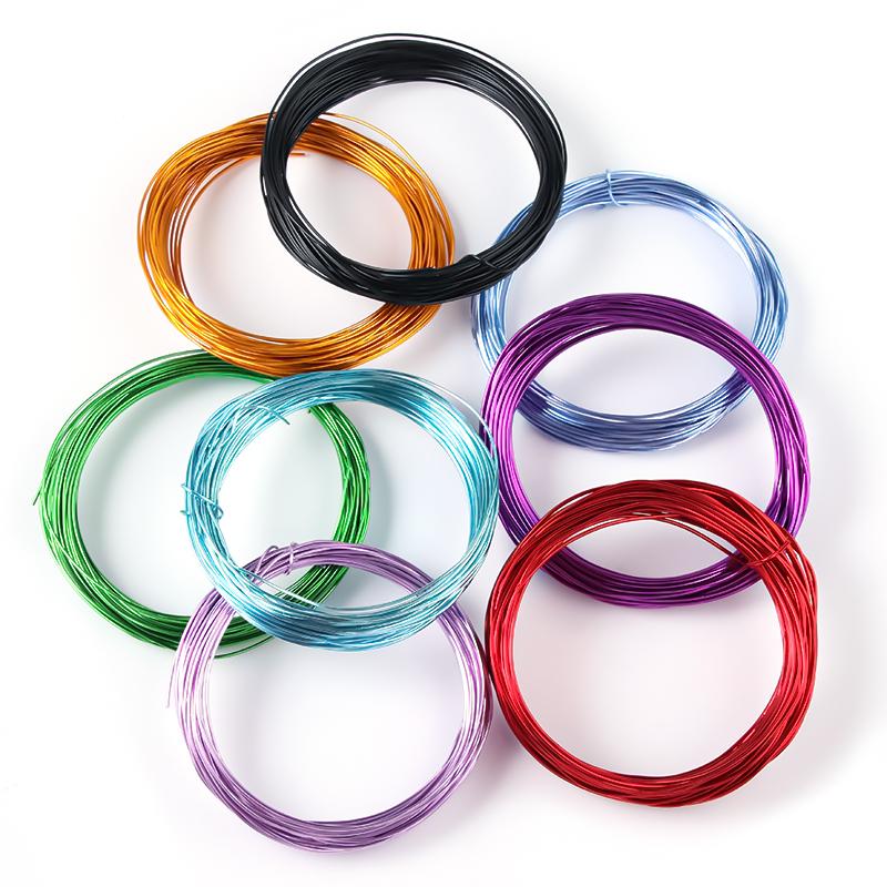 Colorful Aluminum Wire For Ornament Making DIY Crafts Material Handmade Finding Accessories Flexible Wire Round Aluminum Wire