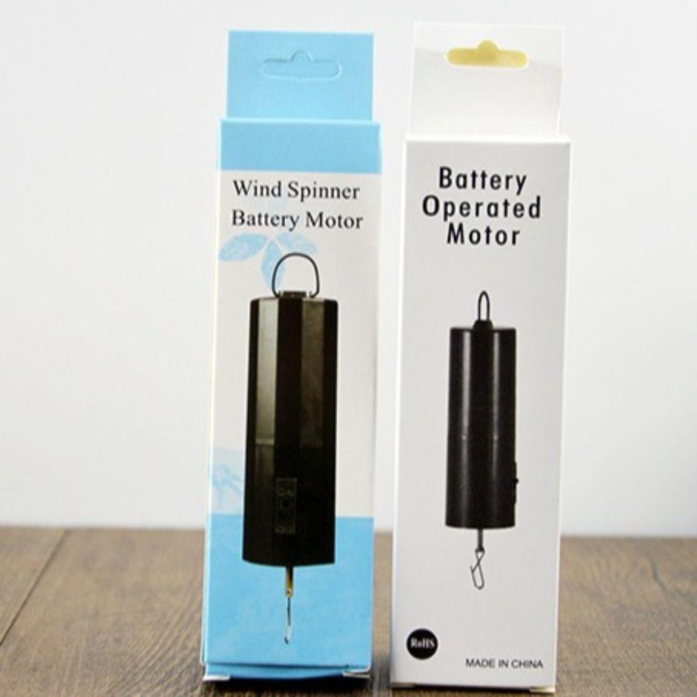 Outdoors Black Battery Powered Wind Spinner Hanging Garden Battery-driven Motor Durable Rotating Wind Chimes