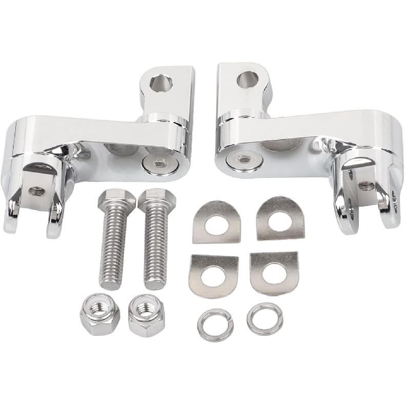 Chrome Driver Passenger Male Mount Foot Peg Extensions for Harley Dyna Softail Fat Boy Sportster Touring Electra Glide Street Glide Chopper Move