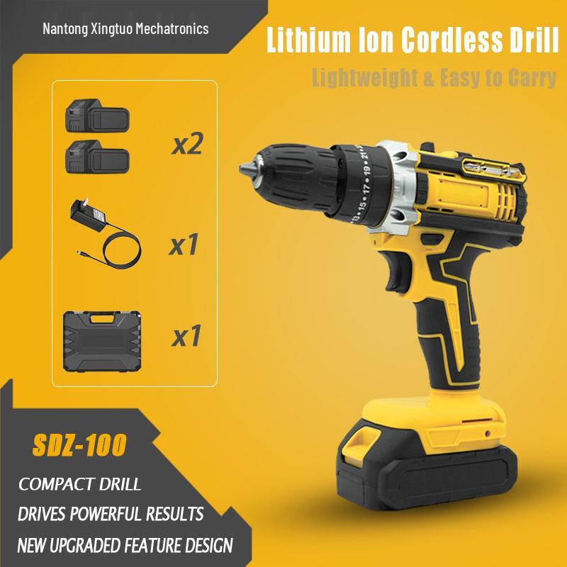 Multi-Function Lithium Electric Drill & Screwdriver Set