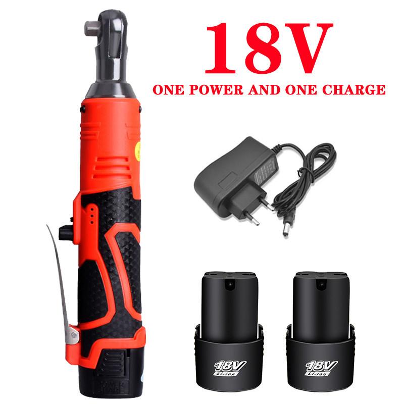 3/8 Inch Right Angle Ratchet Wrenches Impact Driver Power Tool Cordless Portable Impact Wrench Rechargeable Electric Wrench