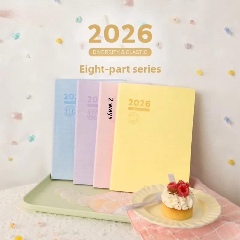 2026 Timeline Planner Notebook for Girls A5 PU Leather Minimalist Goal Tracker Weekly Plan Productivity Journal Writing