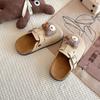 2025 Kids Birkenstock Forest-Style Little Bear Slip-on Slippers for Baby Girls - Cute & Versatile for Spring and Autumn