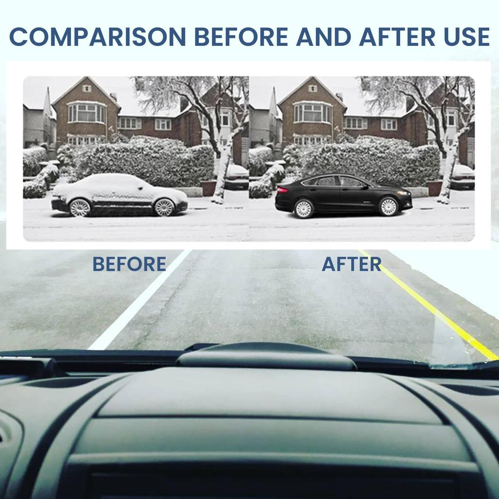 RAYHONG Portable Car Snow & Frost Melter - Safe & Fast Ice Remover