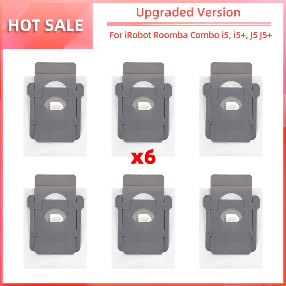 Compatible for iRobot Roomba Combo I5, I5+, J5, J5+ Main Side Brush HEPA Filter Dust Bags Replacement Spare Parts Accessories