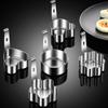 2pcs Stainless Steel Egg Poacher with Hook Poached Egg Mold Kitchen Gadgets Boiled Egg Mold  Hotpot