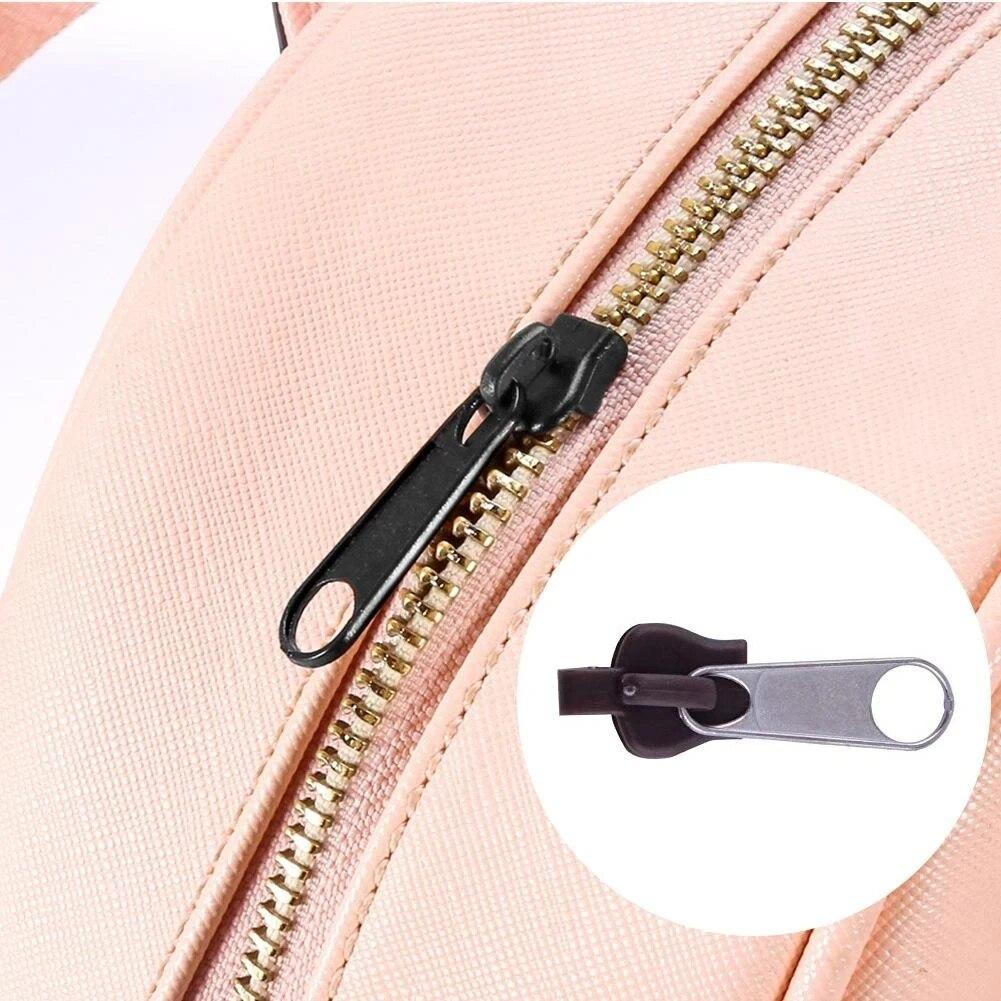 6/12/24pcs Sewing DIY Detachable Zipper Head Zipper Practical Convenient Sturdy Bag Handbag Suitcase Backpack Tent