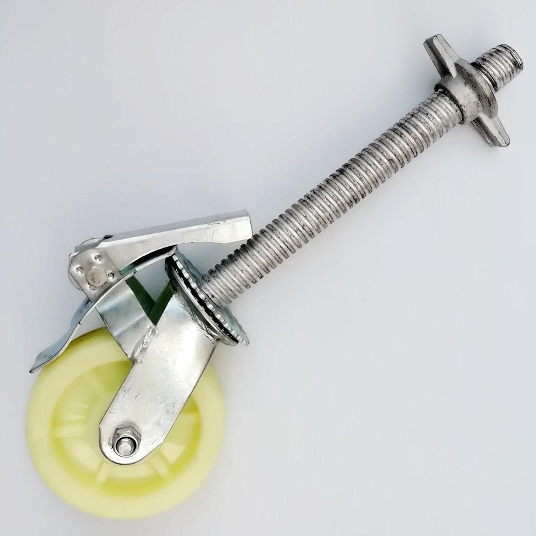 Heavy Duty Industrial Nylon Scaffolding Caster Wheel – Swivel, White, National Standard