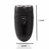 2188 Mini Electric Shaver Double-headed Dry Battery Shaver Illuminated Multi-function Factory Direct Sales Black