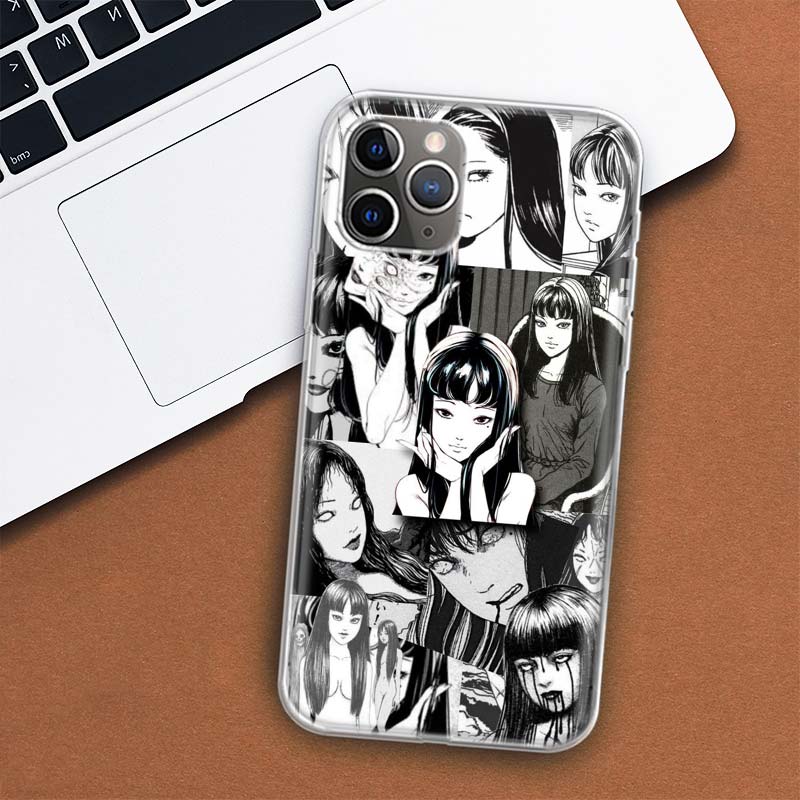 

Чехол для телефона с изображением аниме Junji Ito Terror Horror для Apple iPhone 11 12 13 14 Pro 7 XR X XS Max 6 6S 8 Plus + Mini 5 SE, мягкий чехол с принтом iPhone 7 Plus