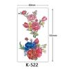 Waterproof Tattoo Stickers: English Letters, Flowers & Butterfly Sketches
