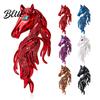 Animal-inspired Jewelry Horse Brooch Sparkling Rhinestones Inlaid Enamel Gift Pin