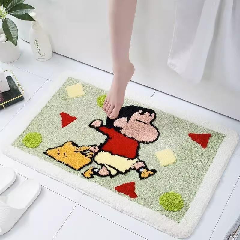 Imitation Cashmere Carpet Household Special Shaped Bedroom Decorative Floor Mat Bathroom Absorbent Foot Mat