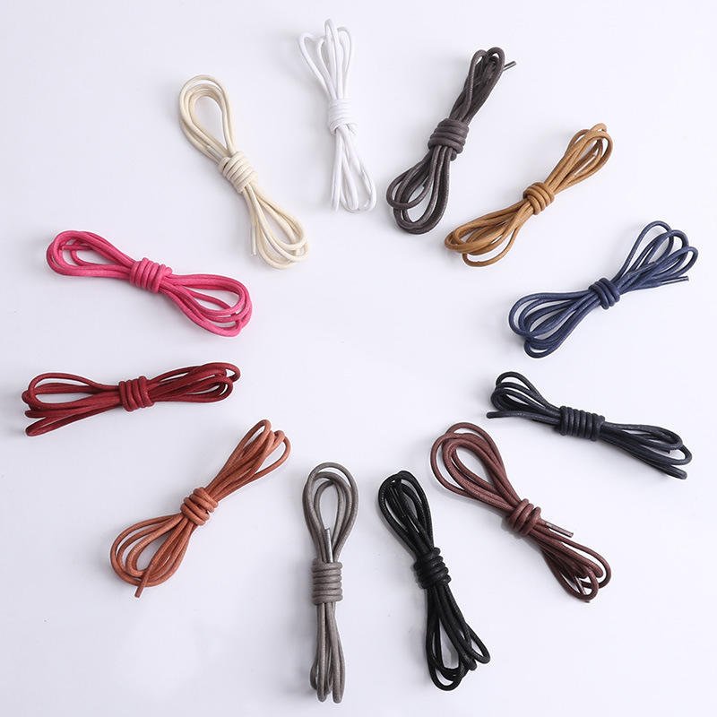 1 Pair Chic Simple Cotton Waxed Round Cord String Dress Shoe Laces 85cm .f 1 Pair Chic Simple Cotton Waxed Round Cord String Dress Shoe Laces 85cm .f