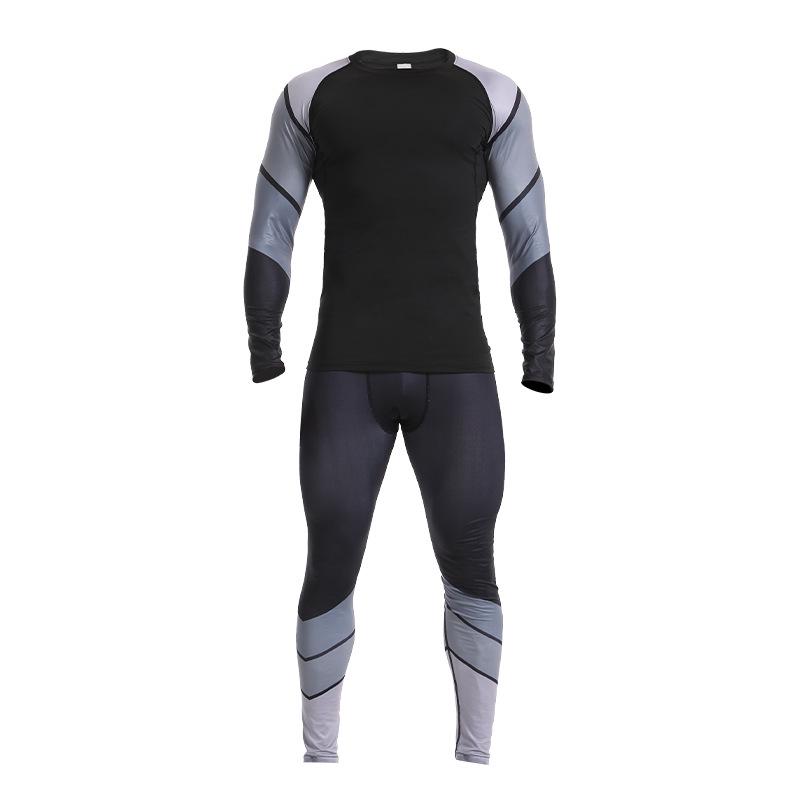 Men's Quick-Dry Summer Sports Set: Elastic T-Shirt & Breathable Vest for Outdoor Fitness and Running
