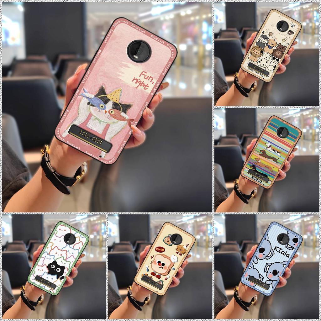 Durable Protective Phone Case For MOTO Z4 Play Graffiti Phone Pouch Cartoon Anti-knock TPU Waterproof Cute Soft Case