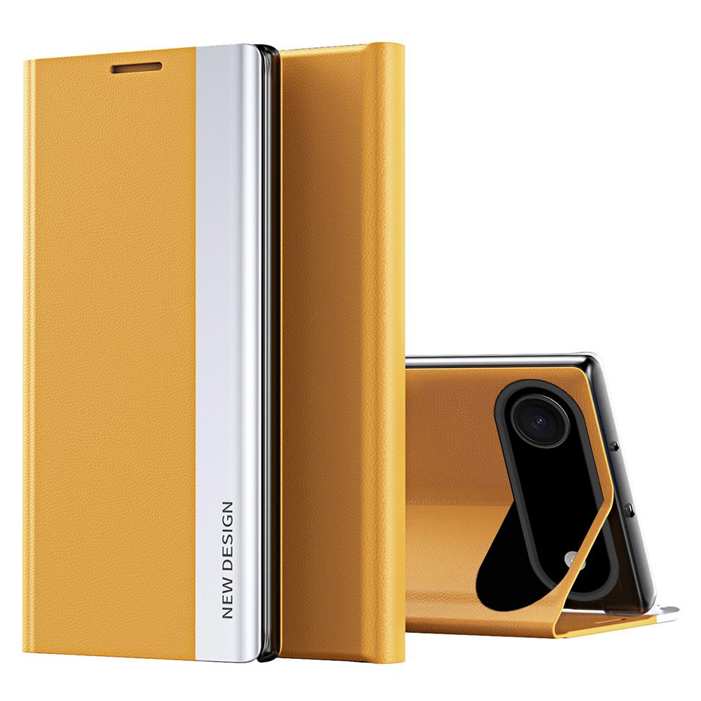 For iPhone 17 Air Case Anti-Drop Leather Phone Cover with Stand