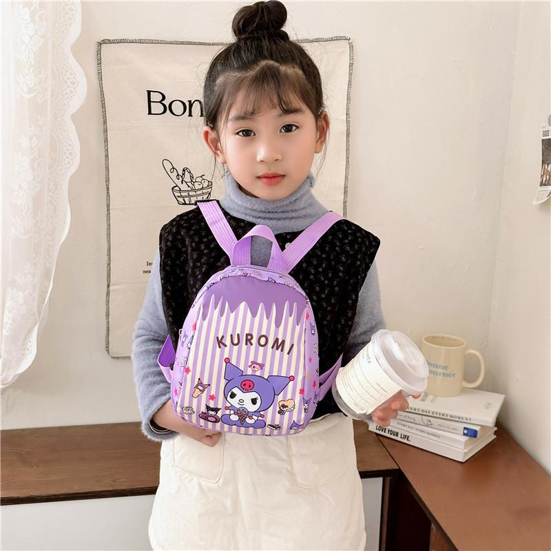 Adorable Cartoon Animal Themed Nylon Kindergarten Backpack For Boys And Girls Age 2-6