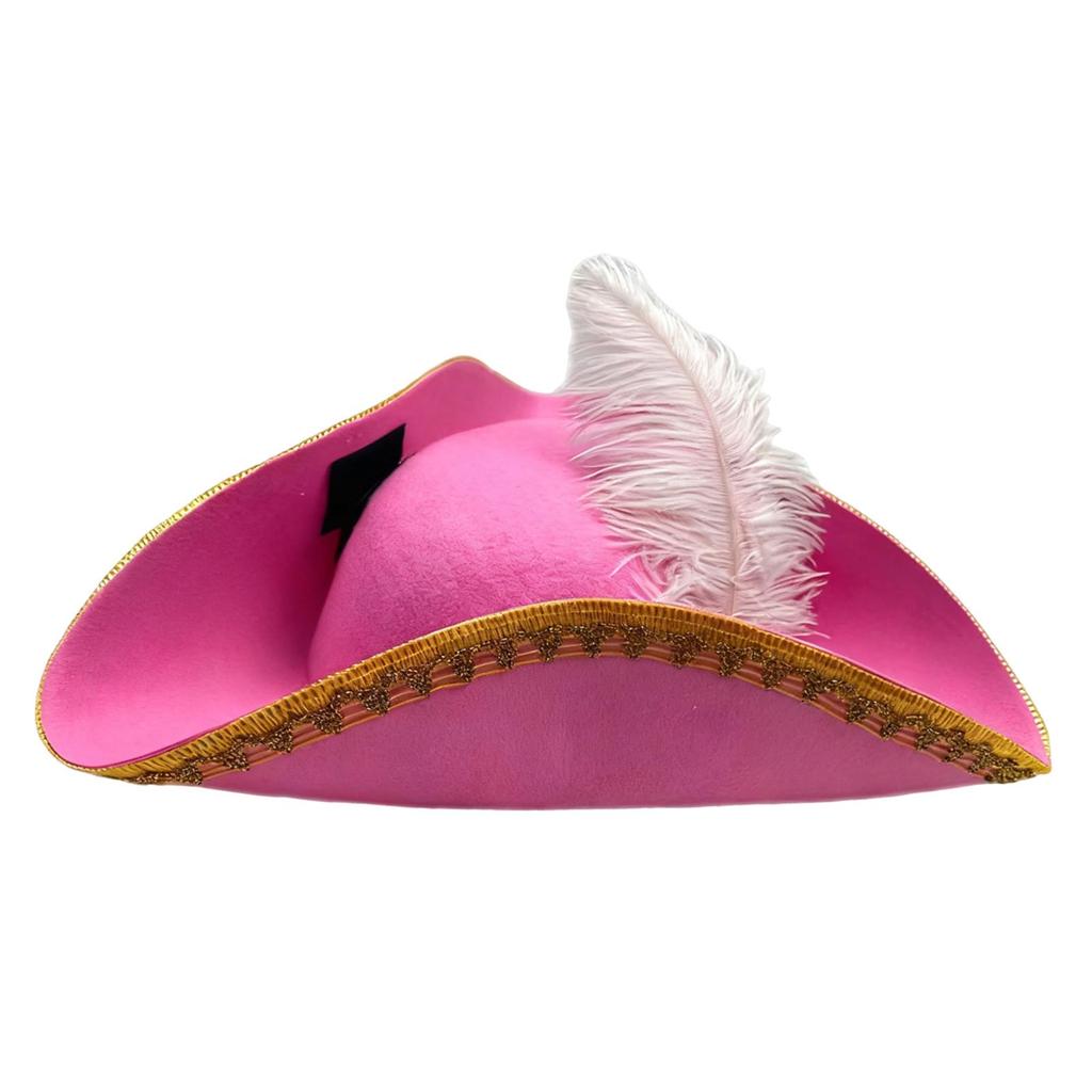 Pirate Hat Halloween Headwear Women Men Comfortable Birthday Stage Performance Festival Decor Gift Novelty Buccaneer Tricorn Hat