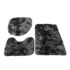 Yousheng 3Pcs/Set Bathroom Rug Absorbent Non Slip Floor Mat U-Shaped Plush Mat Toilet Lid Cover Mat with Rubber Backing for Bathroom Shower Toilet