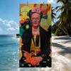 Classic Art F-Frida Flower K-Kahlo-S Towel Quick Drying Beach Towels Are Suitable For Swimming Pools Camping Yoga And The Gym