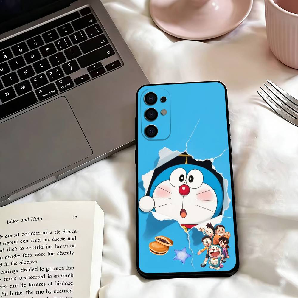 Cute d-Doraemons Cats Poster Phone Case For Samsung S25,S24,S21,S22,S23,S30,Ultra,S20,Plus,Fe,Lite,Note,10,Black Cover