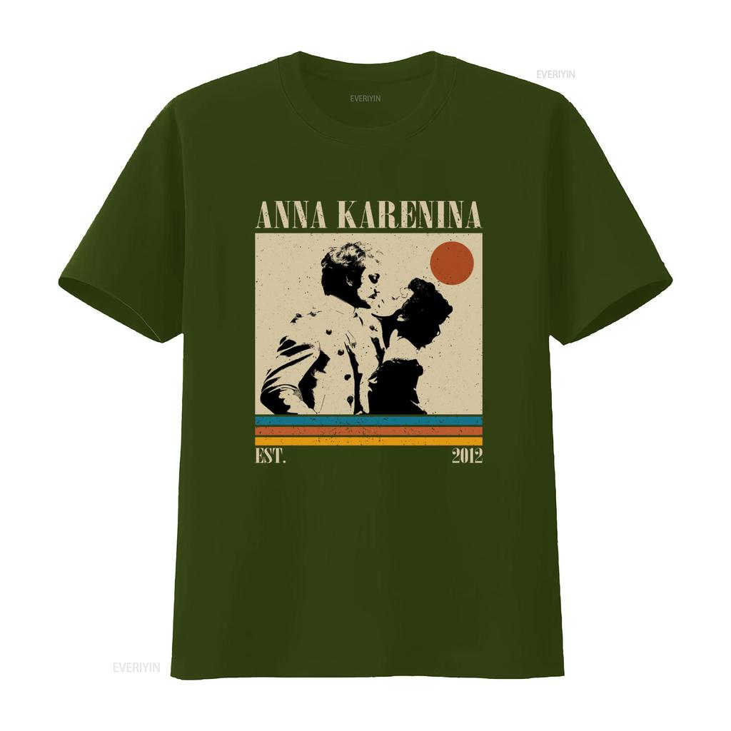 Anna Karenina Movie Vintage Midcentury Retro Minimalist T Shirt Unique Art Print for Film Lovers Vintage Washed Breathable