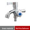 Brass Dual-Outlet Quick-Open Washing Machine Faucet
