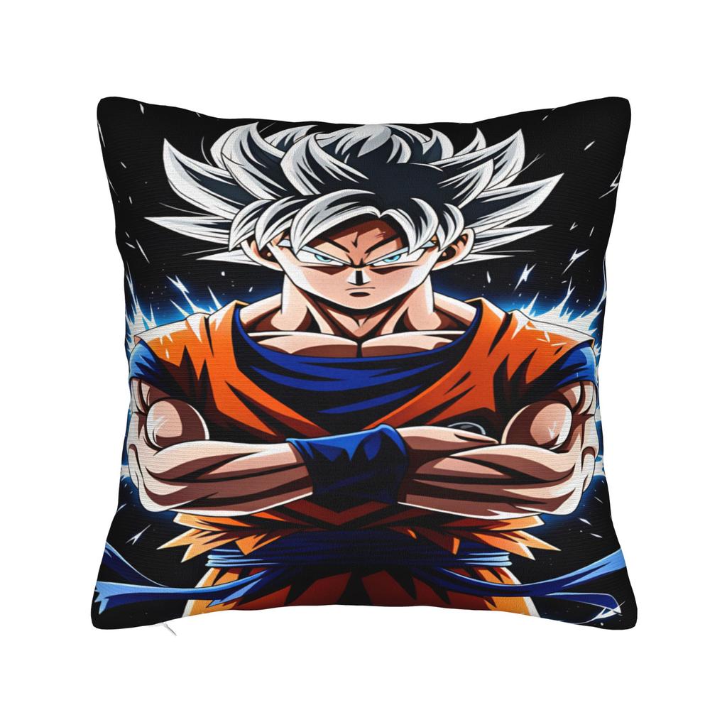Dragons Balls Pillow Case Goku Son  Custom Pillow Cover For Sofa Couch Bed Living Room Funny Pillowcases