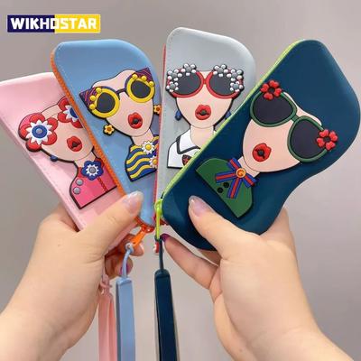 Silicone Glasses Bag, Small Item Bag, Waterproof Glasses Box, Cosmetics Coin Bag, Dustproof Multifunctional Storage Bag