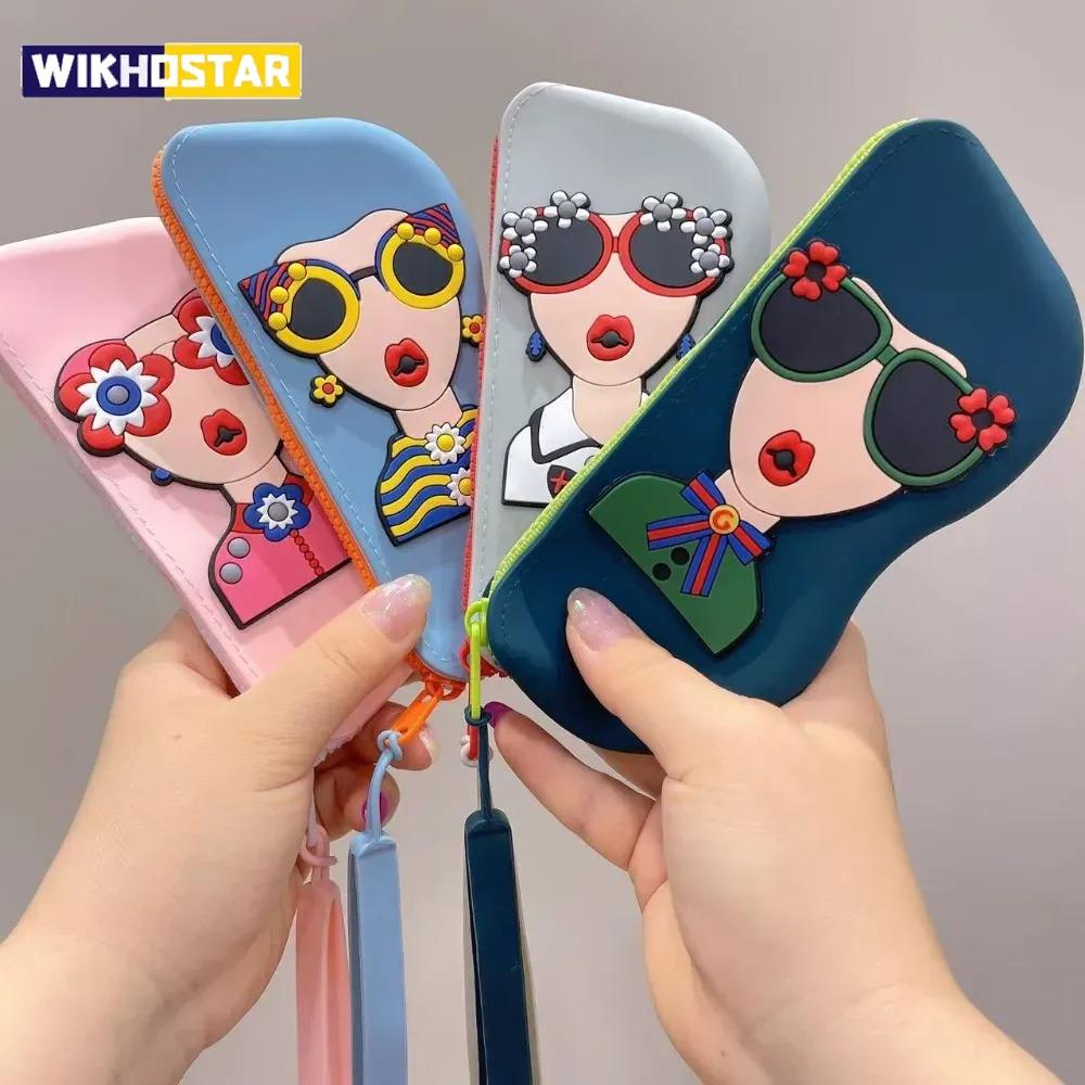 Silicone Glasses Bag, Small Item Bag, Waterproof Glasses Box, Cosmetics Coin Bag, Dustproof Multifunctional Storage Bag