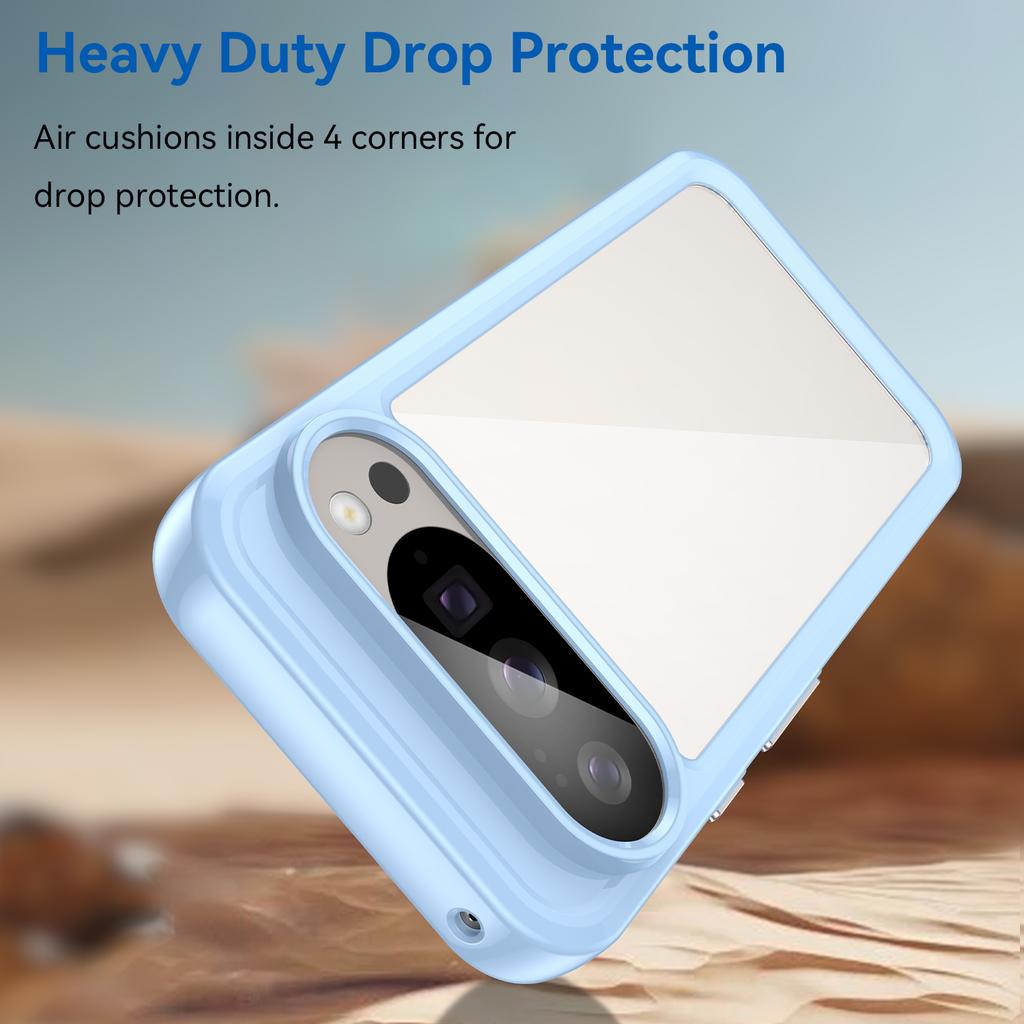 For Google Pixel 10 Pro Phone Case WANLONFENG XC Series TPU Acrylic Cover with Tempered Glass (Big Lens Hole)