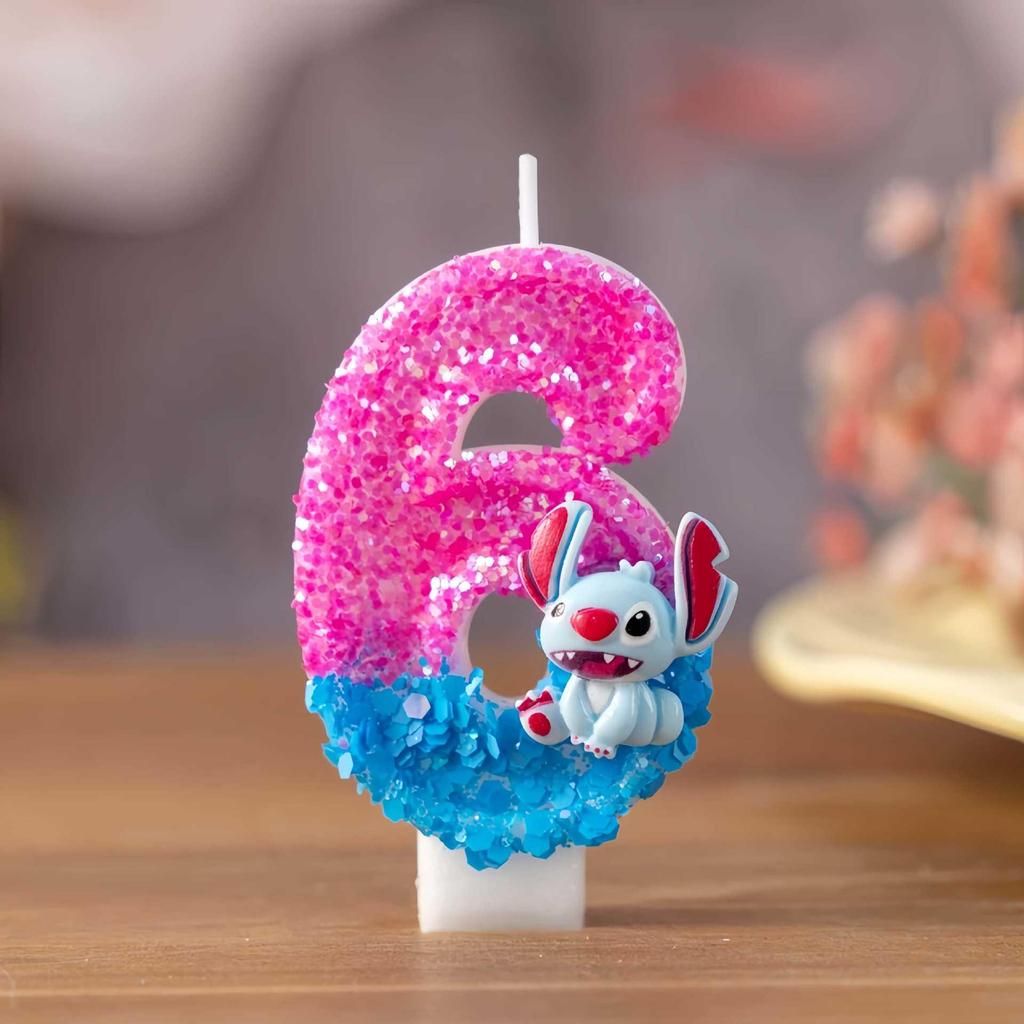 Creative Cartoon Long-eared Animal Birthday Number Candles for Cake Decorations