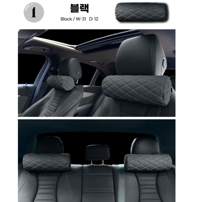 High-end Car Neck Pillow with Memory Foam and Double-line Design.