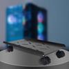 PC Chassis Bracket with 360 Swivel Wheels for Smooth Office Relocation