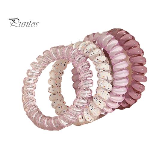 

4/6 шт. веревки для волос водонепроницаемые телефонные кабели резинки для волос плавание купание маленькие эластичные кольца для волос хвостики резинка для волос фиолетовый