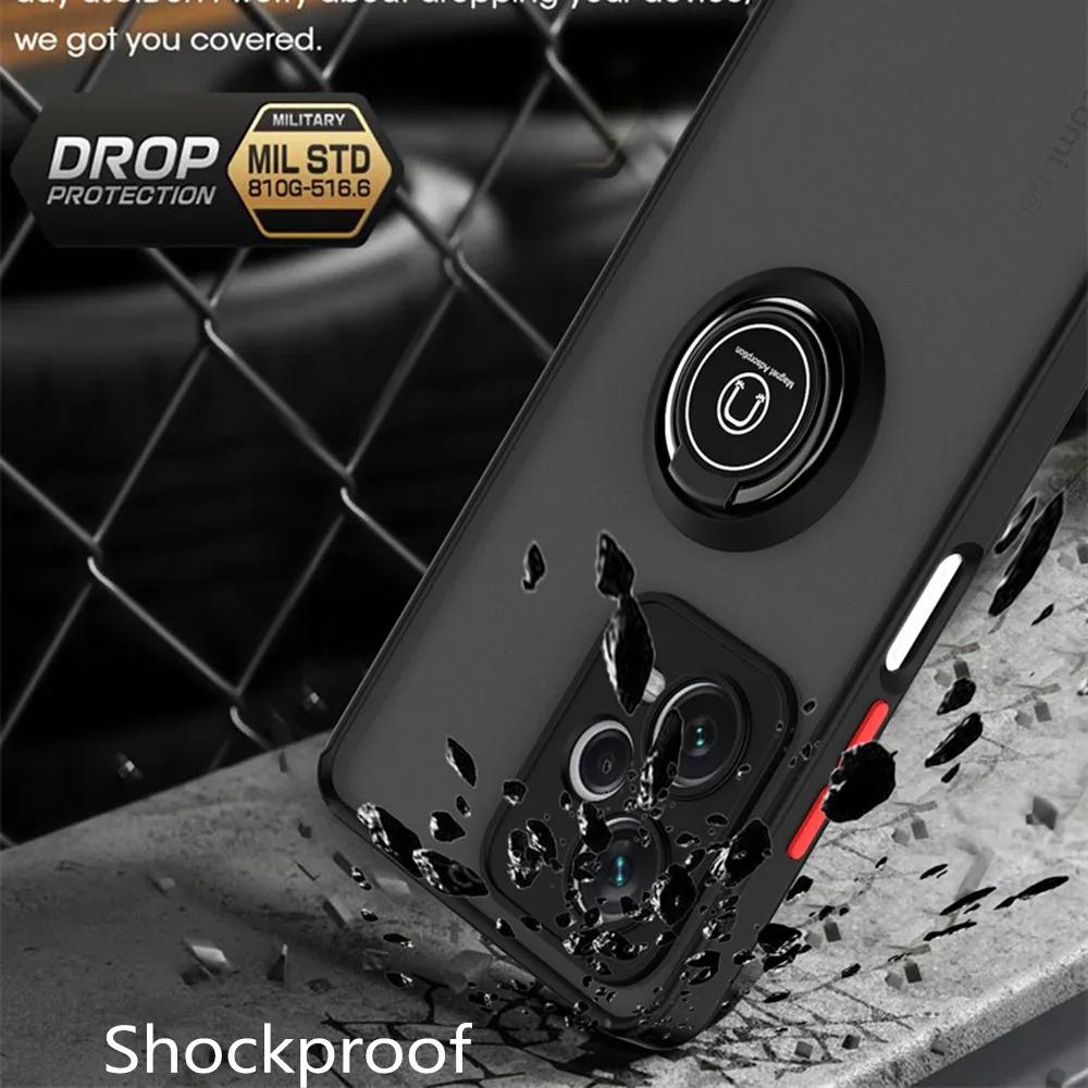 With Ring Holder Case For Xiaomi Redmi Note 12 11 12s 10s 10 9 8 Pro 10C 12C 5G Magnetic Cover For Redmi Note 12 Pro Plus Cases