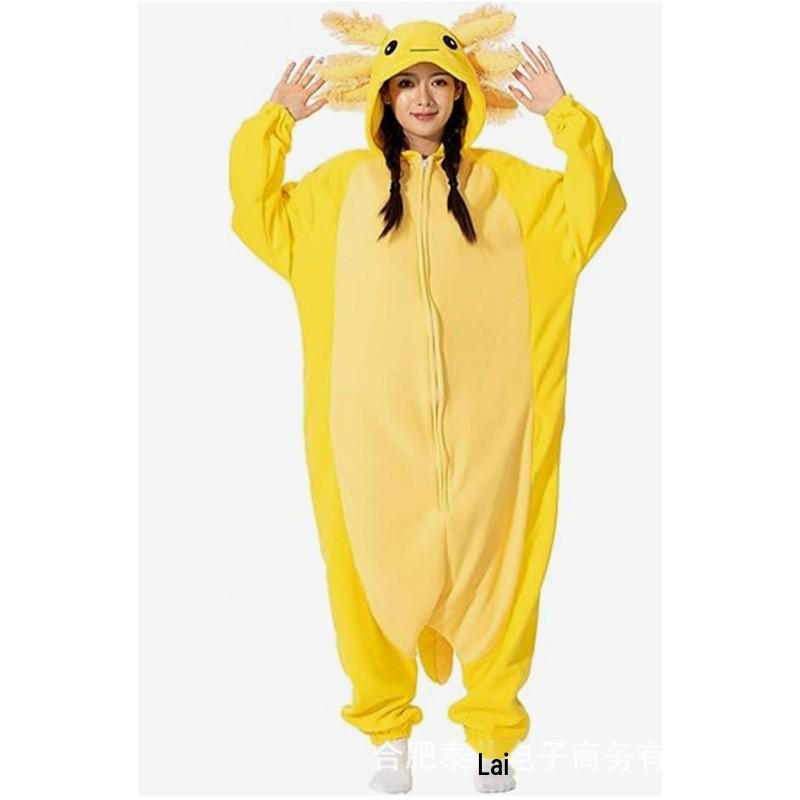 Black & White Dragon Cartoon Onesie Pajamas, Couple Style, Medium-Thick, Plus Size Homewear.